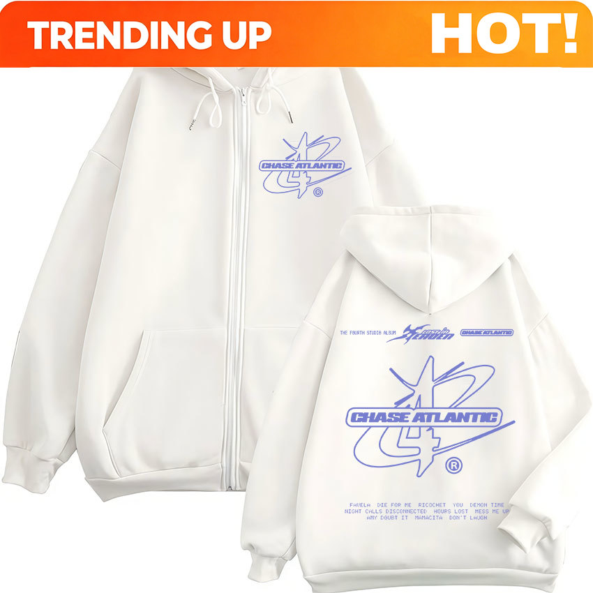 Mens Fashion Zip Up Hoodies - Sudadera con capucha y cremallera con