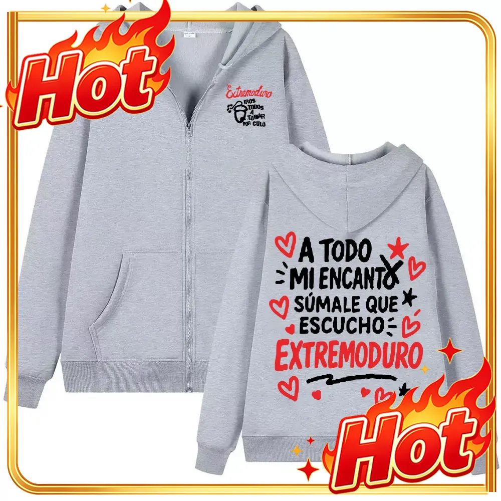 Mens Fashion Zip Up Hoodies - Sudadera con capucha y cremallera de