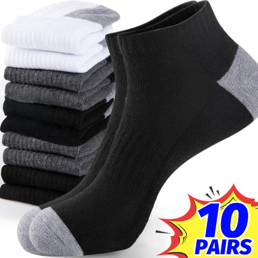 Socks Ankle Men - 1-10 pares de calcetines transpirables de