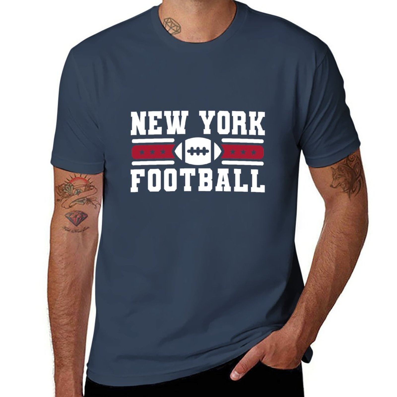 Men'S Fashion New York - Camiseta deportiva de Goalline para hombre,