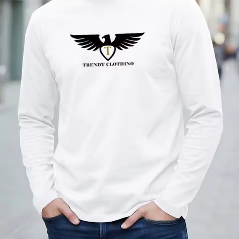 Mens Fashion Summer - Nueva camiseta de manga larga para