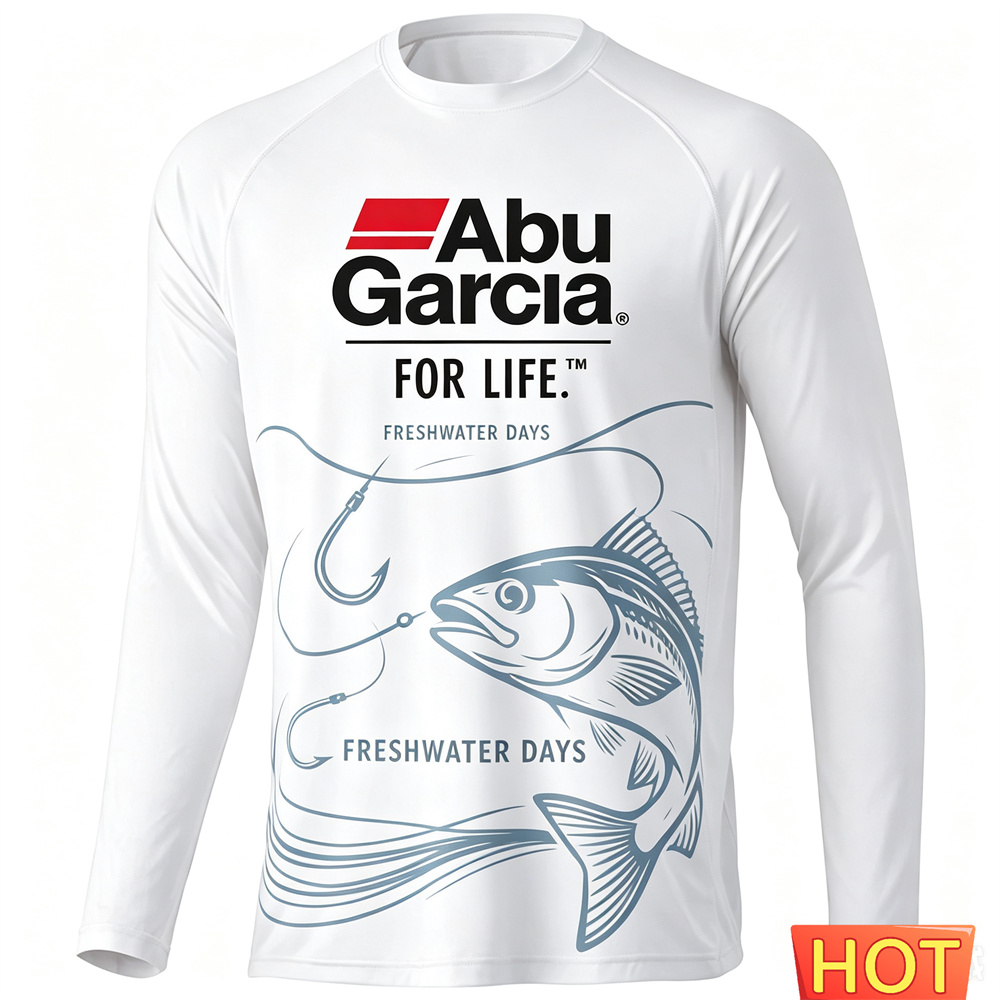 Mens Fashion Summer - Camiseta de Pesca de Manga Larga