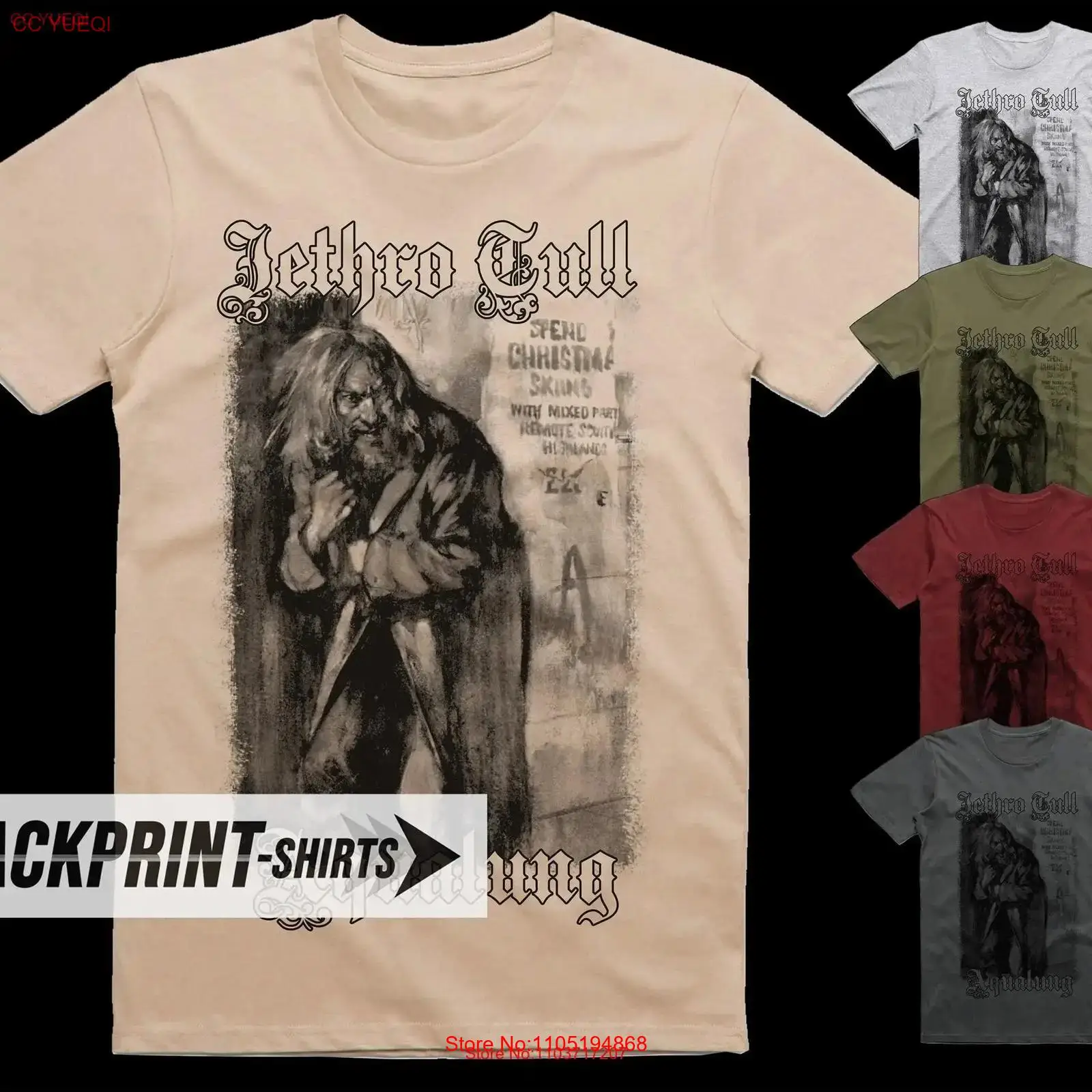 Poster Men Fashion - Camiseta con póster de Jethro Tull