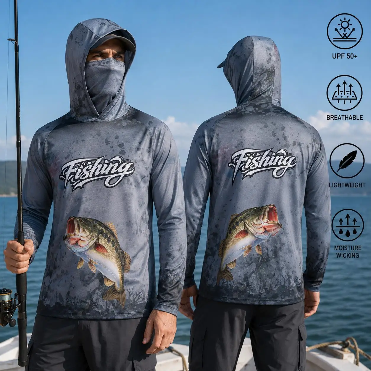 Camisa de pesca con capucha pa - Mens Fashion Summer reseña y precio