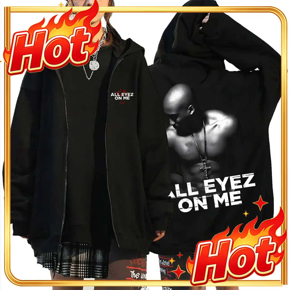 Sudadera con capucha y cremall - Mens Fashion Zip Up Hoodies reseña y precio