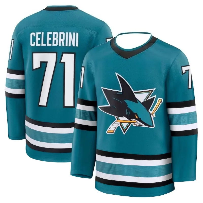 San José Sharks Celebrini # 71 - Mens Fashion Summer reseña y precio